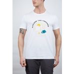 Alpinist Vide Beyaz Erkek T-shirt