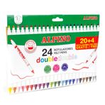 Alpino Çift Yönlü 24'lü Keçeli Kalem