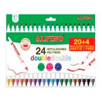 Alpino Double 24'lü Çift Taraflı Keçeli Kalem