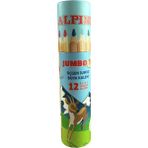 Alpino Jumbo Kuru Boya 12 Renk Tüplü Üçgen Kalemler ile Renkli Sanat Eserleri İçin