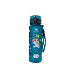 Alpintec Koyu Turkuaz Unicorn Desenli Tritan Çocuk Suluk & Matara 500 Ml