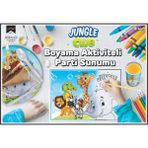 Alpjoy 8'li Jungle Temalı Boyama ve Aktiviteli Parti Seti - 001-Renkli
