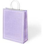Alpjoy Büküm Saplı Kağıt Çanta Makaron Lila 25X12X31 24 Lü - 001-Renkli