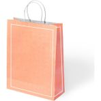 Alpjoy Büküm Saplı Kağıt Çanta Makaron Turuncu 25X12X31 24 Lü - 001-Renkli