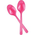 Alpjoy Tek Kullanımlık Plastik Kaşık 24LÜ - 001-Renkli