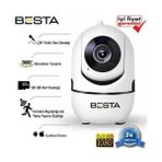 Alpotekno 2MP Kablosuz Güvenlik Kamerası 1080P Hareket Sensörlü 360 derece KD-1614 - Renkli