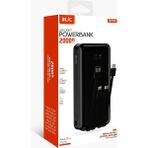 Alpotekno Blıc Bpb6 20000 Mah Powerbank Dahili Kablolu – LED Ekranlı, 4’lü Çoklu Şarj, Type-C Lightning Micro Usb, Hızlı Şarj Taşınabilir Şarj Aleti - Siyah