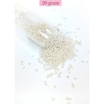 Alpotekno Dökme Cam Kum Boncuk (11/0) 2 mm - 20 Gram - Parlak Beyaz - BNC030 - Renkli
