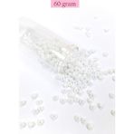 Alpotekno Dökme Cam Kum Boncuk Büyük Boy (6/0) 4 mm - 60 Gram - Kar Beyaz - BNC109 - Renkli