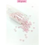 Alpotekno Dökme Cam Kum Boncuk Büyük Boy (6/0) 4 mm - 60 Gram - Toz Pembe - BNC113 - Renkli
