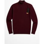 Alpotekno Erkek Bordo Yarım Balıkçı Yaka Triko Kazak – Slim Fit, Yumuşak Dokulu, Kışlık Rahat Kazak - 2XL