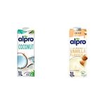 Alpro 1 lt Hindistan Cevizi Bitki Bazlı İçecek + 1 lt Badem Vanilya Bitki Bazlı İçecek