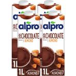 Alpro Bitter Çikolata Badem İçeceği 4x1 L Süt İçermeyen Vejetaryen Alternatif