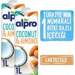 Alpro Hindistan Cevizli Badem Sütü 2x1L Vegan ve Vejetaryenler İçin Sağlıklı Alternatif İçecek