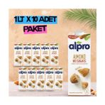 Alpro Şekersiz Badem Sütü 1 Lt x 10 Adet