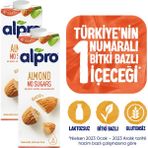 Alpro Şekersiz Badem Sütü 2x1 L Vegan Laktozsuz Bitkisel Bazlı