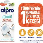 Alpro Şekersiz Hindistan Cevizi Sütü 1 L Vegan Laktozsuz Bitkisel Bazlı