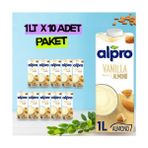 Alpro Vanilya Badem Sütü 1 Lt x 10 Adet