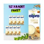 Alpro Vanilya Badem Sütü 1 Lt x 8 Adet