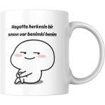 Alpşan Ticaret Hediye Kupa Bardak Arkadaşa Kupa Sevgiliye Beyaz Kupa Bardak Doğum Günü Hediye Kupa - 1 Adet - 300 ml