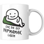 Alpşan Ticaret Hediye Kupa Bardak Arkadaşa Kupa Sevgiliye Beyaz Kupa Bardak Doğum Günü Hediye Mug - 1 Adet - 300 ml