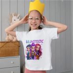 Alpşan Ticaret Huntrix Kız Çocuk Tişörtü - Rumi Mira Zoey Baskılı Anime Tarzı Beyaz T-Shirt - 0 Beyaz - 4 Yaş