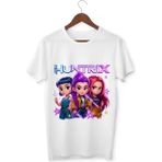 Alpşan Ticaret Huntrix Kız Çocuk Tişörtü - Rumi Mira Zoey Baskılı Anime Tarzı Beyaz T-Shirt - 0 Beyaz - 6 Yaş