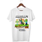 Alpşan Ticaret Isme Özel Minecrat Tişört Özel Kişiye Özel Minecraft T-Shirt Yetişkin Çocuk Beyaz Tişört - 8 Yaş