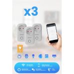 Alpsmart AS816 EU 3 lü Set Wifi Akıllı Priz Uzaktan Kontrollü Tuya Destekli 16A - 3 Adet