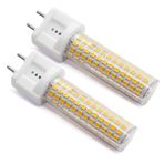 ALQFFHL G12 LED Ampul 15W, Çift Pimli Mısır Ampulü (Eşdeğer 120W Halojen/Akkor Ampul), 3000K 1500 Lümen, Ev Sokak Garajı Peyzaj Deposu için Tavan Lambası Projektörü, 2'li Paket (Sıcak Beyaz)