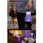 Alright Mor Işıklı Taşınabilir Masaüstü Sinek Kovucu Cihaz Şarj Edilebilir Asma Halkalı (Mosquito repellent)