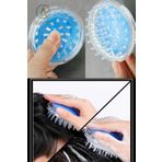 Alright Saç Masaj Tarağı Silikon Şeffaf Saç Derisi Kazıyıcı Masaj Aleti (Hair Massage)