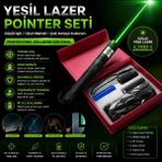 Als Yeşil Lazer Pointer Şarjlı – Astronomi ve Sunum Lazeri | Şekil Veren Başlıklı Güçlü Efekt Lazer Kalemi | Şarjlı Pil ve Şarj Cihazı Dahil
