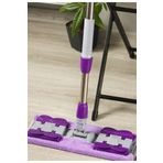 Alsamkapsam ( 1 Adet ) Yedek Bez Hediyeli Yer Mopu Fayans Duvar Yüzey Temizlik Mikrofiber Mop Mor