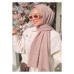 Alse Butik Pudra Pembe Bambu Kraş Şal