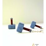 Alseka - 3D Baskı Thor’un Çekici (Mjolnir) Figürlü Anahtarlık - Çok Renkli