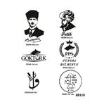 alsepeteavm Atatürk Fatih 6 Adet Geçici Dövme Şablonu Tattoo Stencil Modelleri