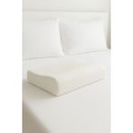 Alsev Boyun Destekli Visco Yastık 50X30X11 cm – Ortopedik Memory Foam Yastık, Fermuarlı Yıkanabilir Kılıf - 50 x 30 x 10 cm - Beyaz