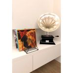 Alshop 9 Bölmeli Üçgen Metal Kitaplık Organizer Masa Üstü Dergilik Plaklık Gazetelik Düzenleyici