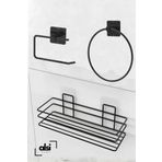 ALSİ HOME 3'lü Set Yapışkanlı Banyo Düzenleyici Duşakabin Şampuanlık Banyo Rafı WC Kağıtlık ve Havluluk