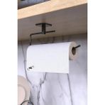 Alsi Home Siyah Rulo Havluluk Havlu Peçetelik Yapışkanlı Pratik Banyo Mutfak Askısı Kağıt Rulo Havluluk