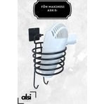 Alsi Home Yapışkanlı Fön Makinesi Askısı Otel Tipi Saç Kurutma Makinesi Tutacağı - Siyah
