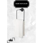 Alsı Home Yapışkanlı Siyah Kare Havluluk