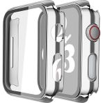 Alstrap Apple Watch 11-10 Uyumlu 42MM Kasa + Ekran Koruyucu Tam Kapsama Darbe Emici Kılıf - Gümüş - Watch11 10 (42mm)