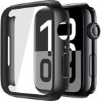 Alstrap Apple Watch 11-10 Uyumlu 46MM Kasa + Ekran Koruyucu Tam Kapsama Darbe Emici Kılıf - Siyah - Watch 11 10 (46mm)