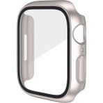 Alstrap Apple Watch 38MM Kılıf Uyumlu Kasa ve Ekran Koruyucu 360 Tam Koruma Kapak Starlight