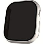 Alstrap Apple Watch Series 7 8 9 45MM Uyumlu Hayalet Ekranlı Kasa ve Ekran Koruyucu - Starlight