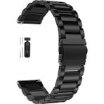 Alstrap Huawei Watch Gt6/GT5/GT4/GT2E/GT2 Pro/gt3/gt3 Pro 46MM Paslanmaz Çelik Metal Kordon 22MM - Hw Gt5/Gt4/gt3/gt2 46mm - Siyah