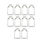 Alsun 10 Adet Cam Kavanoz Oda Kokusu Şişesi Küçük Vazo Kapaklı 10x50ml