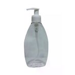 Alsun 100 Adet 400 Ml Sıvı Sabunluk Beyaz Pompalı Yassı Model Boş Şişe OtelBukleti-6502